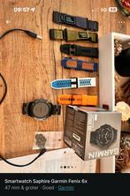 Smartwatch Garmin saphire fenix 6x, Ophalen, Zo goed als nieuw