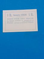 BELGIE NOODGELD ASSCHE 1 FR 1914, Postzegels en Munten, Bankbiljetten | België, Ophalen of Verzenden