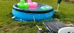Zwembad met onder en afdekzeil, pomp en aansluitingen,..., Ophalen, Gebruikt