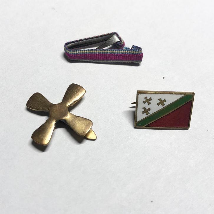 Pins Katanga / croix katanga / fixe-ruban, Verzamelen, Militaria | Algemeen, Rijkswacht, Lintje, Medaille of Wings