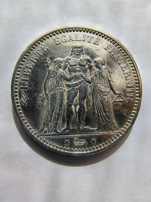 5 francs Hercule 1873 argent 900/1000, Postzegels en Munten, Munten | Europa | Niet-Euromunten, Frankrijk, Zilver, Ophalen of Verzenden