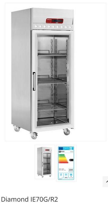 Diamond IE70G/R2 glasdeur vrieskast diepvries beschikbaar voor biedingen