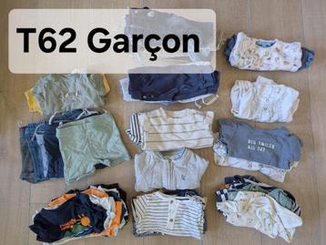 Lot vêtements T62 garçon été / mi-saison beschikbaar voor biedingen