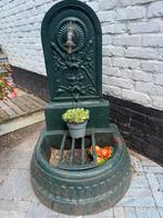 Kasteel gietijzeren zeer oude exclusieve fontein,, Tuin en Terras, Ophalen, Zo goed als nieuw, Aluminium, Fontein