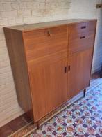 Vintage hoog dressoir/barkast, Huis en Inrichting, Ophalen, Gebruikt, Met deur(en), 100 tot 150 cm
