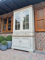 Massief houten buffetkast/vitrinekast GRATIS LEVERING, Huis en Inrichting, Kasten | Buffetkasten, Ophalen of Verzenden, Zo goed als nieuw