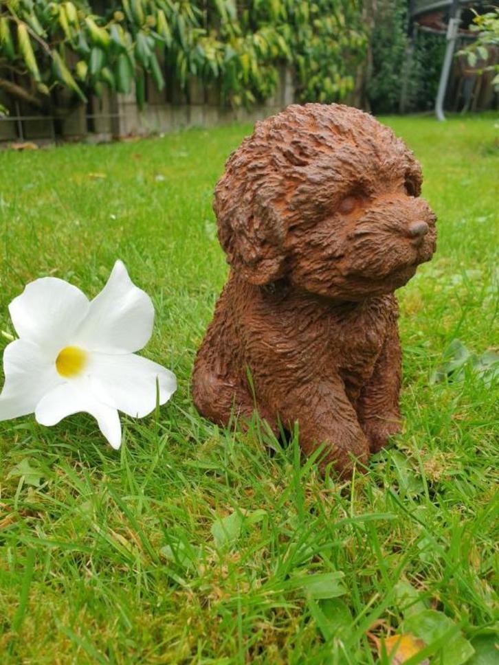 hondje tuinbeeld, Jardin & Terrasse, Statues de jardin, Neuf, Animal, Béton, Enlèvement ou Envoi