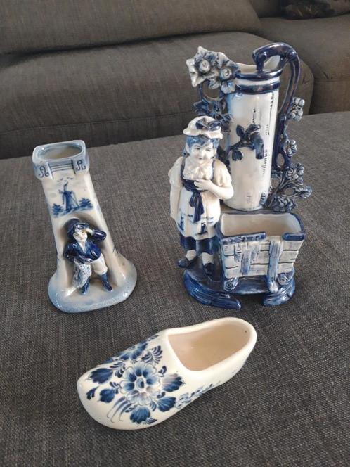 Oude beeldjes delfs blauw prijs voor alles, Antiek en Kunst, Antiek | Porselein, Ophalen of Verzenden