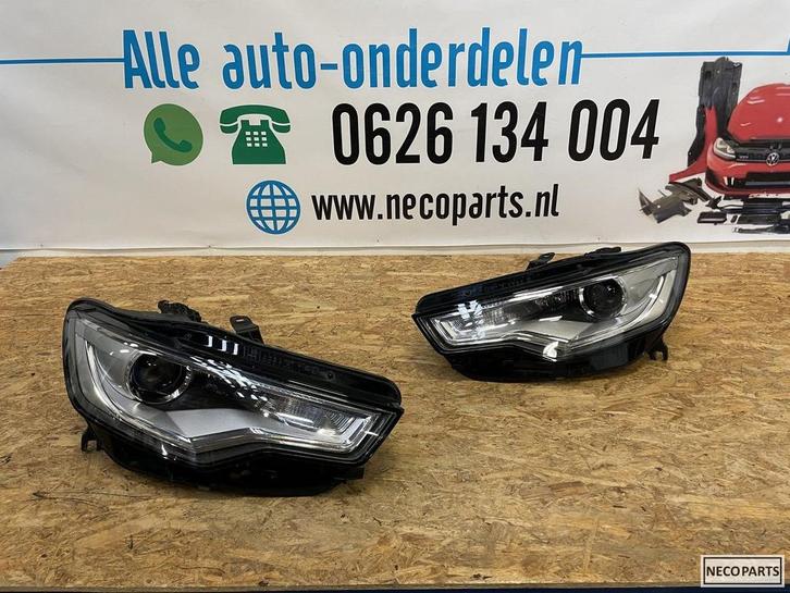 AUDI A6 4G XENON LED KOPLAMPEN KOPLAMP COMPLEET ORIGINEEL, Auto-onderdelen, Verlichting, Audi, Gebruikt, Ophalen of Verzenden