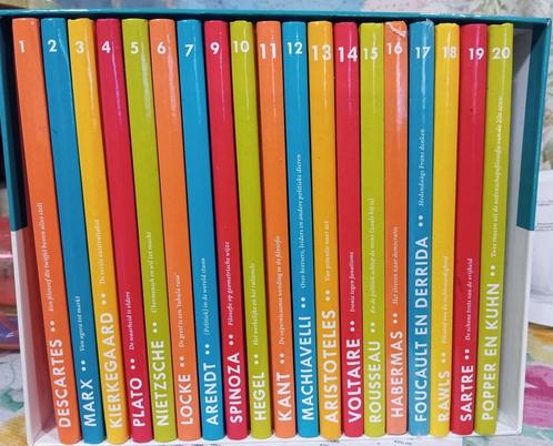 box met 18 boeken " 20 geniale denkers ", Boeken, Filosofie, Zo goed als nieuw, Verzenden