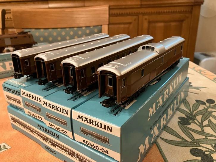 Marklin rijtuigenset Tinplate 40360, Hobby en Vrije tijd, Modeltreinen | H0, Zo goed als nieuw, Ophalen of Verzenden