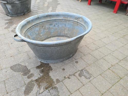 Grote zinken kuip gegalvaniseerd bad, Tuin en Terras, Bloembakken en Plantenbakken, Zo goed als nieuw, Ophalen