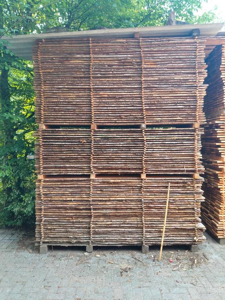 Lariks boomplanken,schorsplanken, Tuin en Terras, Palen, Balken en Planken, Zo goed als nieuw, Ophalen of Verzenden