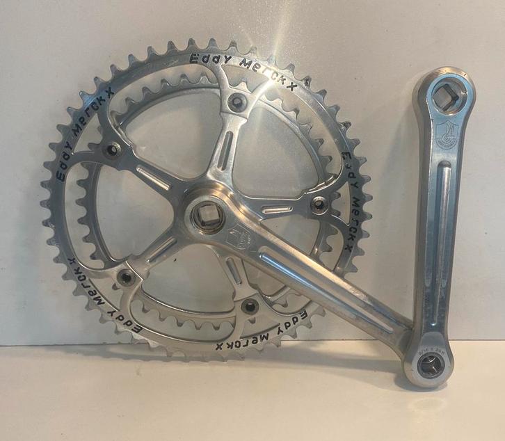 Pédalier Campagnolo Eddy Merckx Super Record Vintage, Vélos & Vélomoteurs, Vélos Pièces, Utilisé, Vélo de course, Enlèvement ou Envoi
