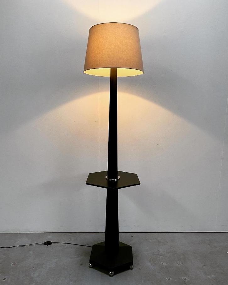 Leeslamp met tafeltje, Huis en Inrichting, Lampen | Vloerlampen, Zo goed als nieuw, 150 tot 200 cm, Hout, Ophalen