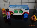 playmobil 123, busje met 2 popjes en bagage., Kinderen en Baby's, Ophalen of Verzenden