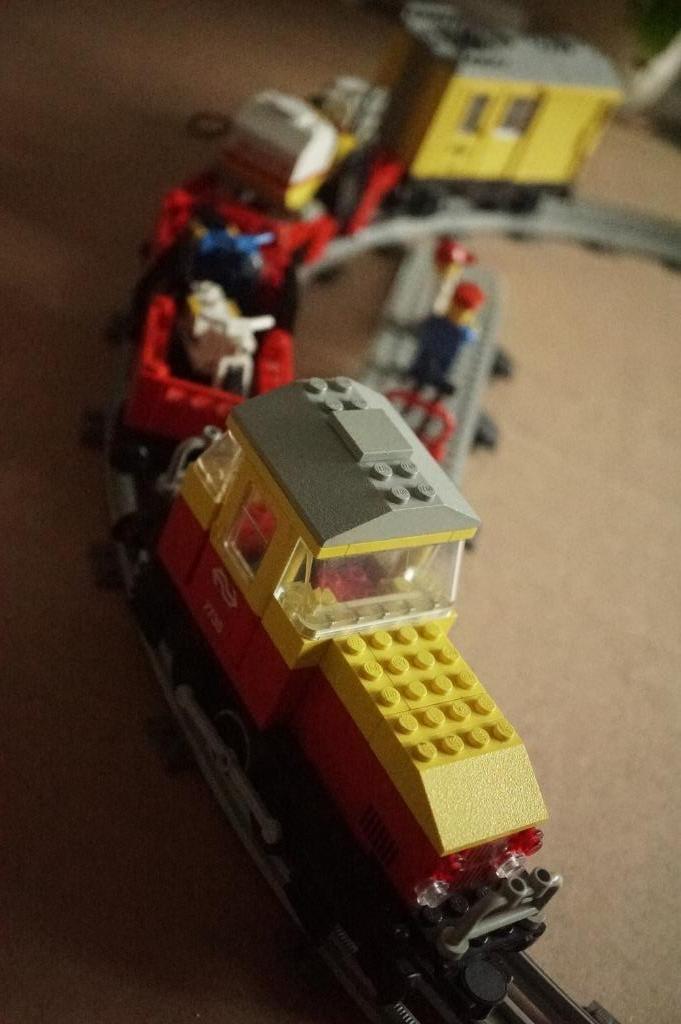 Vintage Lego vracht trein 7735, Kinderen en Baby's, Speelgoed | Duplo en Lego, Gebruikt, Lego, Complete set, Verzenden