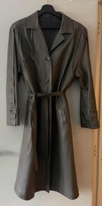 Lange leren dames jas 100% belgisch, Kleding | Dames, Jassen | Winter, Ophalen, Zo goed als nieuw, Maat 46/48 (XL) of groter, Groen