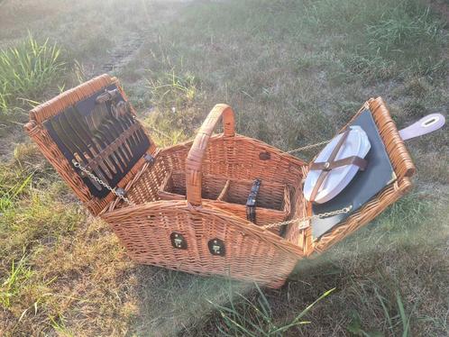 rotan picknickmand, Hobby en Vrije tijd, Picknickmanden, Nieuw, Ophalen