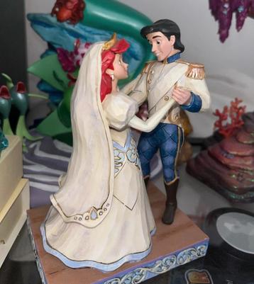 Figurine Jim Shore édition mariage d'Ariel et Eric, Envoi, Comme neuf, Statue ou Figurine