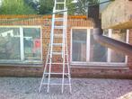 3-Delige alu ladder., Ophalen, Gebruikt, Ladder, Opvouwbaar of Inschuifbaar