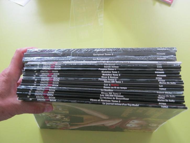 LOT BD ADULTES EROTICARTBOOK ETAT NEUF PICHARD PITEK TOPAZ, Boeken, Stripverhalen, Nieuw, Meerdere stripboeken, Verzenden