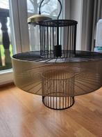Qazqa hanglamp goud met zwart (50 cm) - Tess, Enlèvement, Comme neuf, Métal