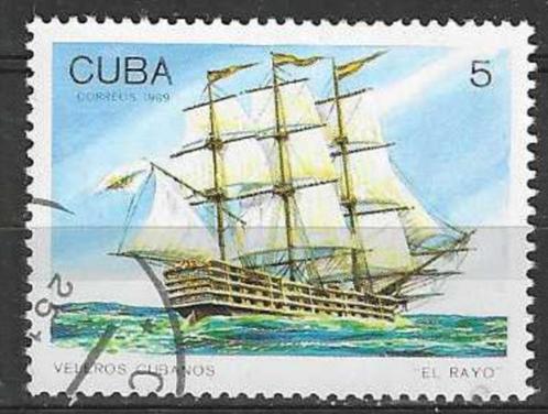 Cuba 1989 - Yvert 2956 - Cubaanse Zeilschepen (ST), Postzegels en Munten, Postzegels | Amerika, Gestempeld, Verzenden