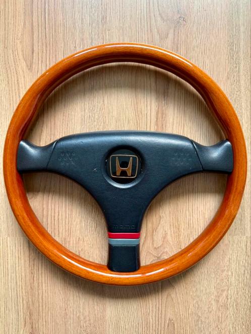Momo Honda Access Houten Stuur Civic Accord CRX ED EE EG EK, Auto-onderdelen, Besturing, Alfa Romeo, Amerikaanse onderdelen, Audi