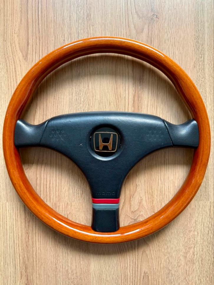 Momo Honda Access Houten Stuur Civic Accord CRX ED EE EG EK, Auto-onderdelen, Besturing, Alfa Romeo, Amerikaanse onderdelen, Audi