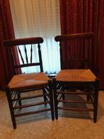 2 brocante stoelen met rieten bekleding, Ophalen