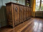 vintage dressoir / brutalist houten kast, Huis en Inrichting, Ophalen of Verzenden