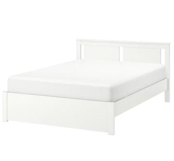 SONGESAND Bedframe wit (140x200) + VALEVÅG Matras  beschikbaar voor biedingen