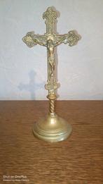 antiek kopere kruisbeeld, Antiek en Kunst, Ophalen