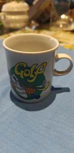 mokka tas met golf print Eveesberg Germany, Nieuw, Ophalen of Verzenden, Overige stijlen, Kop(pen) en/of Schotel(s)