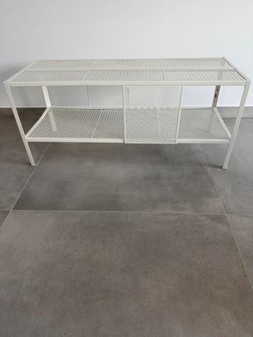 Meuble TV en métal blanc, Enlèvement, Comme neuf, Métal
