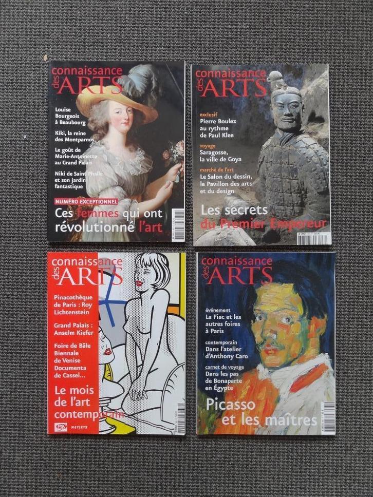4 x Connaissance des Arts, Lichtenstein Kiefer Caro Picasso, Boeken, Kunst en Cultuur | Beeldend, Zo goed als nieuw, Schilder- en Tekenkunst
