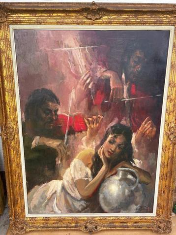 Schilderij van Aimé van Belleghem  beschikbaar voor biedingen