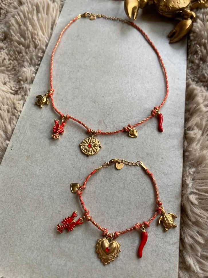 Handgemaakte Sieraden Chique Red ByJ&S Stainless Steel, Handtassen en Accessoires, Overige Accessoires, Nieuw, Ophalen of Verzenden