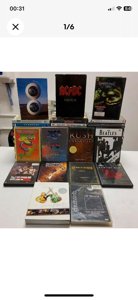 57 x Rock Music DVD, Cd's en Dvd's, Dvd's | Muziek en Concerten, Verzenden