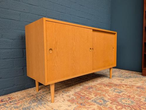 Vintage eiken sideboard, Deens design, jaren 60, Verzamelen, Retro, Huis en Inrichting, Ophalen