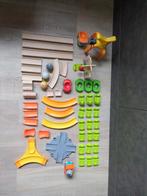 Haba Kullerbü bouwplaats met kraan (305783) incl. Opbergbox, Kinderen en Baby's, Speelgoed | Houten speelgoed, Ophalen, Zo goed als nieuw
