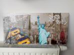 New York Print in frame met LED-lichtjes achter, Ophalen of Verzenden, Zo goed als nieuw, Print