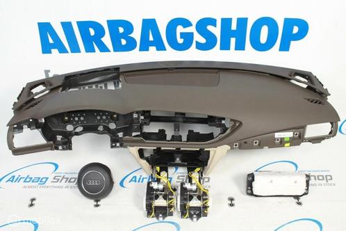 Airbag kit Tableau de bord HUD brun beige Audi A7 4G, Autos : Pièces & Accessoires, Tableau de bord & Interrupteurs, Utilisé, Enlèvement ou Envoi
