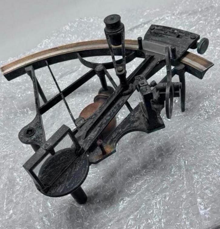 Navigatie Sextant UK uit Engeland engels antiek 1900 navi, Watersport en Boten, Navigatiemiddelen en Scheepselektronica, Zo goed als nieuw