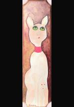 Schilderijtje ‘Feline Worries’, Antiek en Kunst, Ophalen