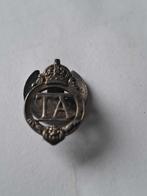 Britse WW2 TA badge, genummerd, Verzamelen, Militaria | Algemeen, Ophalen of Verzenden