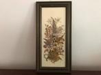Lijst kader droogbloemen achter glas, Ophalen of Verzenden