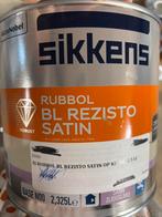 Sikkens rubbol BL rezisto bijna zwarte lak 2,5liter, Ophalen of Verzenden, Nieuw, Acrylverf