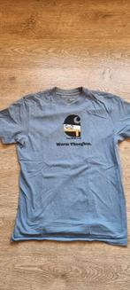 blauwe t-shirt met tekening Carhartt maat XS, Kleding | Heren, T-shirts, Blauw, Carhartt, Ophalen of Verzenden, Zo goed als nieuw